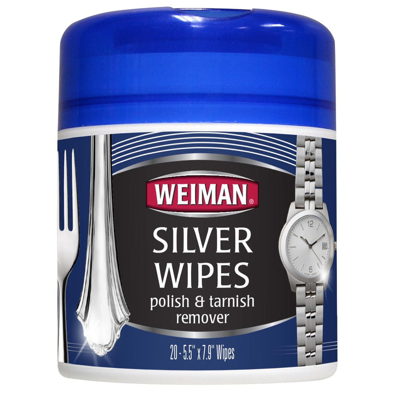 Weiman Weiman Silver Polish & Tarnish Remover Wipes - 20ct Furniture Cleaners & Polish
