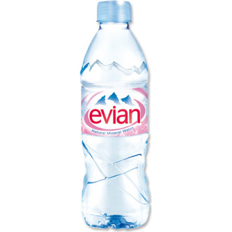 Evian Evian Natural Spring Water - 33.8 Fl Oz Bottle Water White Smoke