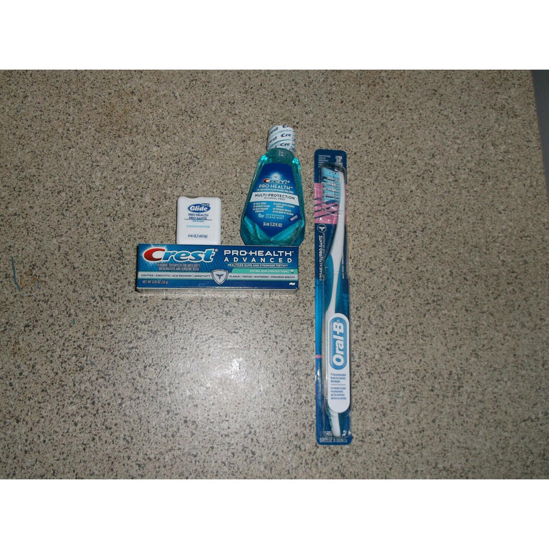 Oral-B Oral-B Crest Pro-Health Advanced .85 OZ /Mouthwash .22 Fl OZ/Glide 4.53MM & Kit Mouthwash