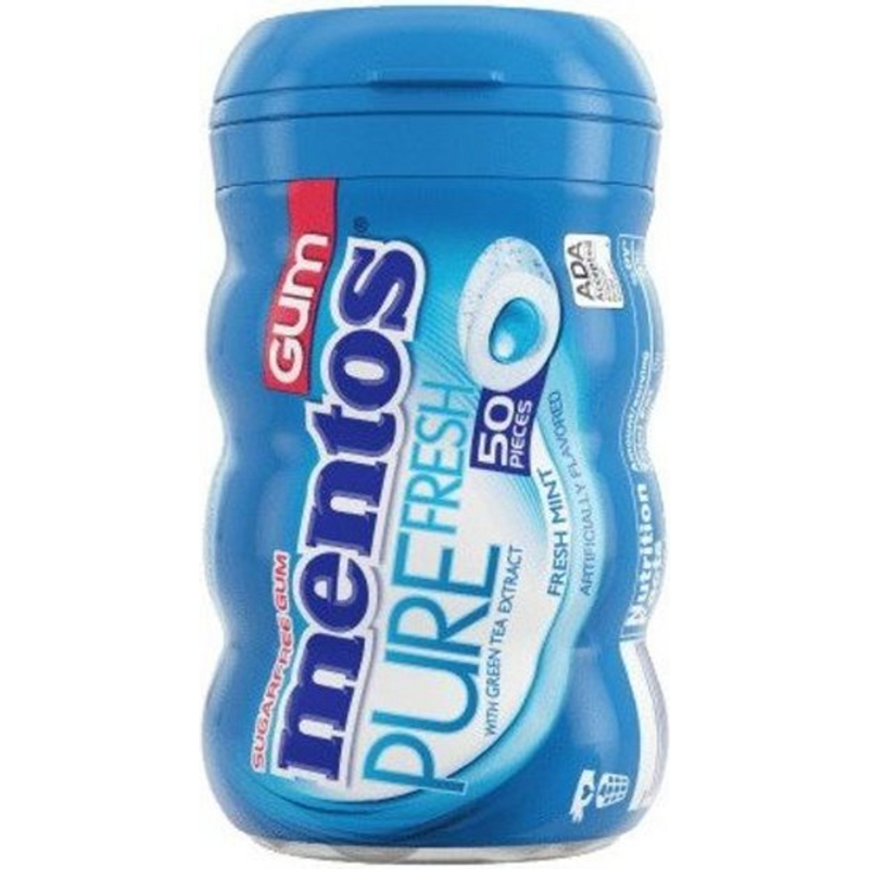 Mentos Mentos Pure Fresh Gum, Spearmint, With Green Tea Extract 10X15 ct Candy & Chocolate