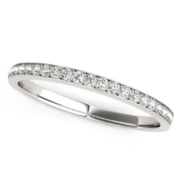 Bids.com 14k White Gold Prong Setting Round Diamond Wedding Band (1/5 cttw) Rings