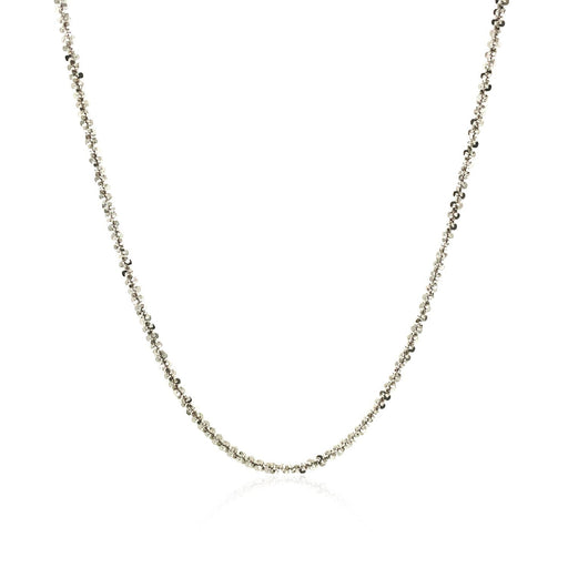 Bids.com Rhodium Plated 1.7mm Sterling Silver Sparkle Style Chain Necklaces