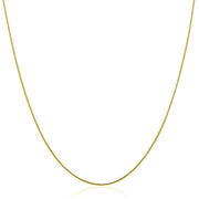 Bids.com 14k Yellow Gold Thin Motif Round Omega Necklace Necklaces