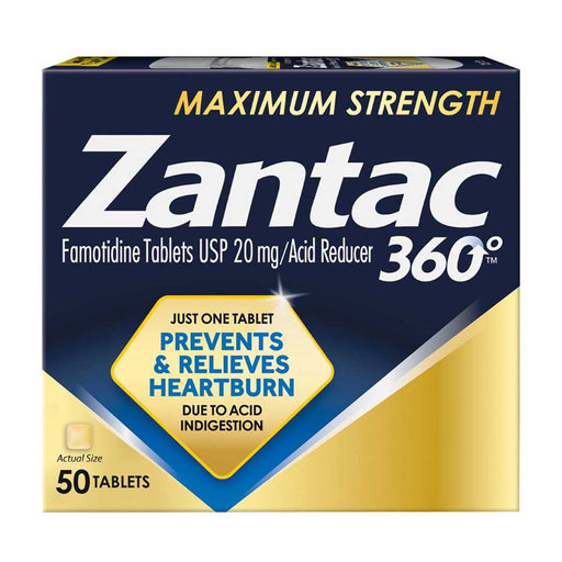 Zantac Zantac 360 Tablets 20 Mg Maximum Strength Acid Reducer Health & Beauty