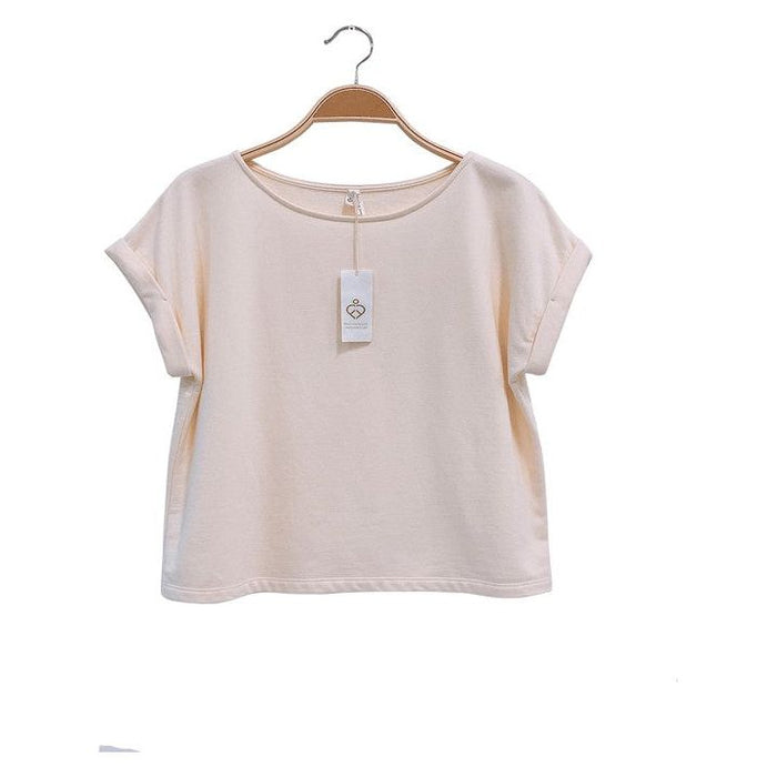 Brushed Organic Hemp Loose Fit Crop Top