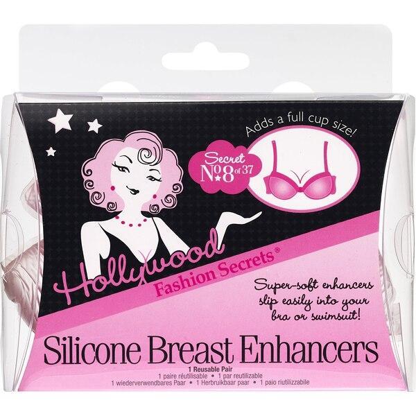 هوليود فاشن هوليود فاشن Hollywood Fashion Secrets Silicone Breast Cleavage Enhancers, Clear Hearing Enhancers