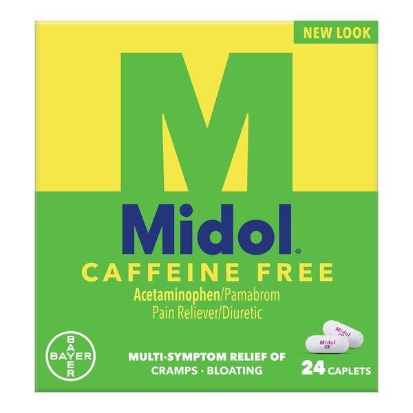 Midol Midol Caffeine Free Menstrual Period Symptoms Relief Caplets Health & Beauty