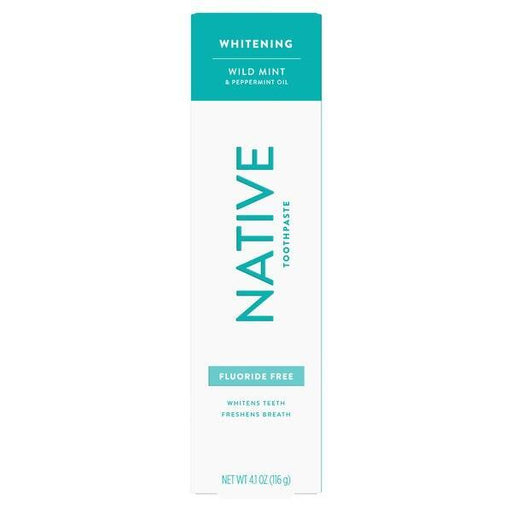 Native Native Whitening Wild Mint & Peppermint Oil Fluoride Free Natural Toothpaste - 4.1oz Toothpaste