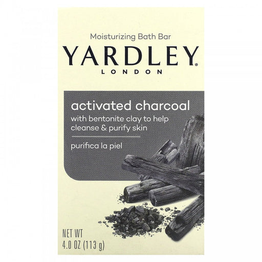 Yardley Yardley London Bath Bar, Nourishing, Activated Charcoal 4 Oz Health & Beauty