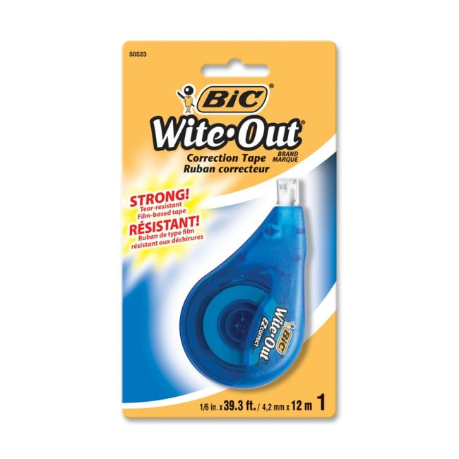 BiC BiC Wite Out EZ Correct Correction Tape, White 50523, 4.2mm X 12m Correction Tapes
