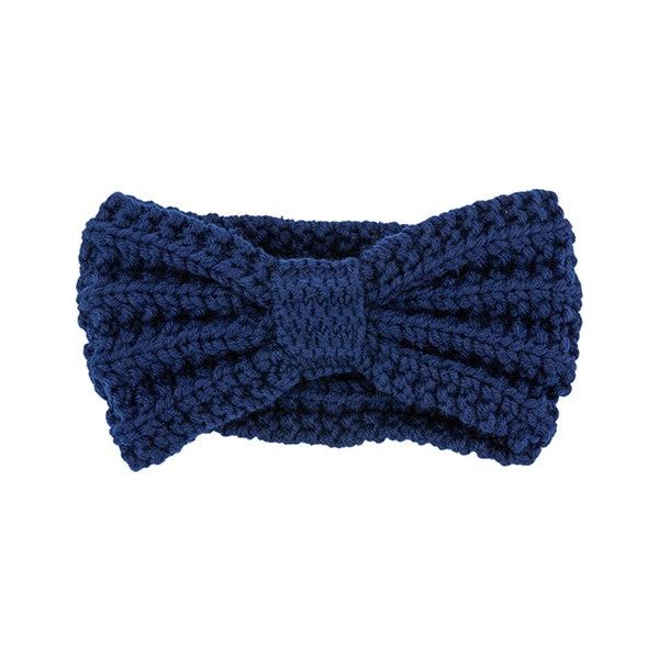 Knitted Bow Winter Head Band