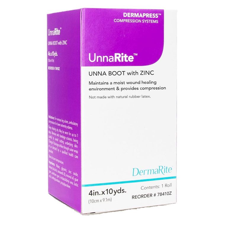 DermaRite DermaRite UnnaRite™ Zinc Oxide Unna Boot – 4" x 10 Yards Vitamins & Supplements