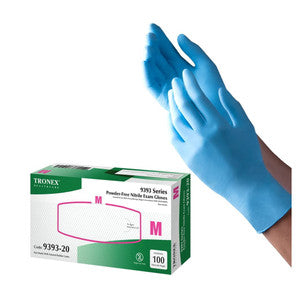 Tronex Tronex® Nitrile Exam Gloves – Chemo Rated, Powder-Free, Large (100 Count) First Aid