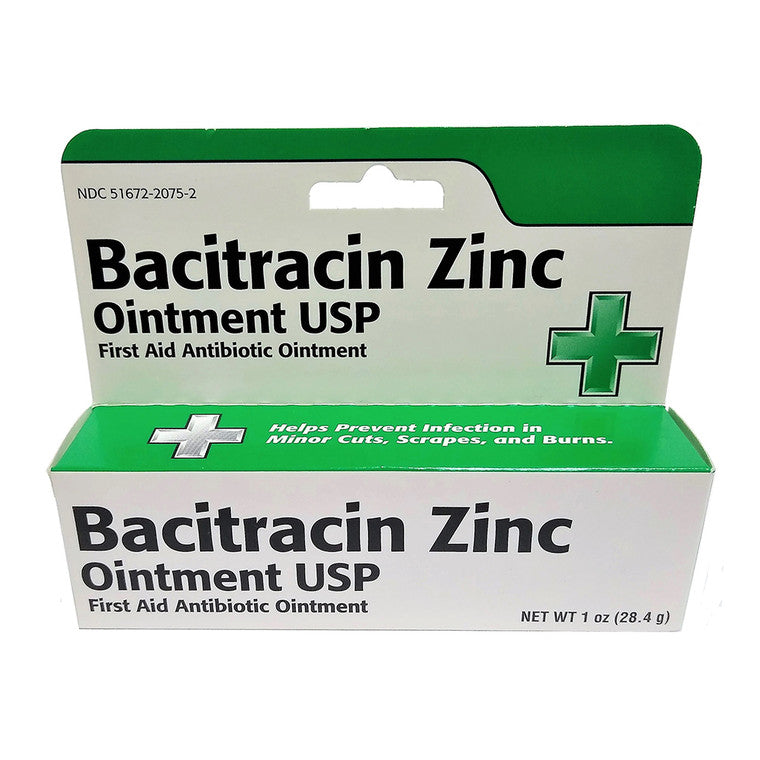 Taro Taro Bacitracin Zinc Antibiotic Ointment First Aid Light Gray