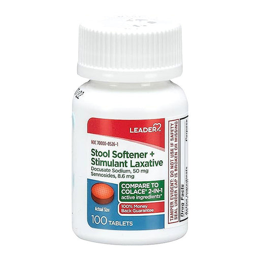 Leader Leader Stool Softener + Stimulant Laxative, Tablets Folding Chairs & Stools
