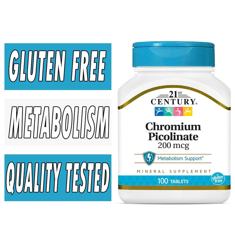 21st Century 21st Century Chromium Picolinate 200 Mcg Tablets Vitamins & Supplements
