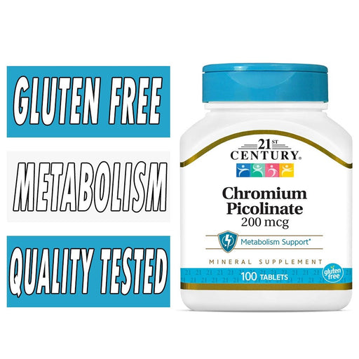 21st Century 21st Century Chromium Picolinate 200 Mcg 100Ct Vitamins & Supplements