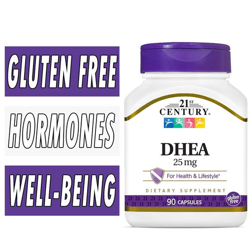 21st Century 21st Century® DHEA 25 mg – Hormone Support (90 Capsules) Vitamins & Supplements