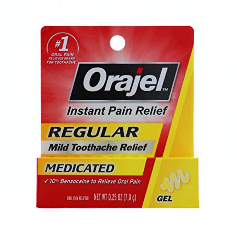 Orajel Orajel Pain Reliever Gel, Toothache, Immediate, Regular Strength Health & Beauty
