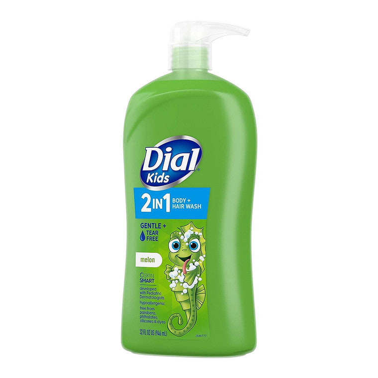Dial Dial Kids 2-in-1 Body+Hair Wash, Melon, 32 Fl Oz Bath & Body