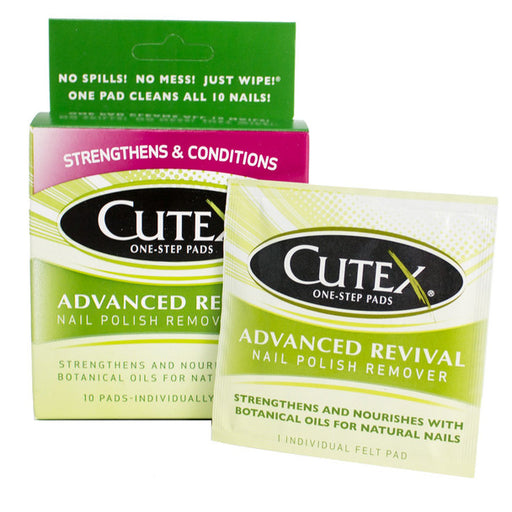 Cutex Cutex One-Step Pads Nail Polish Remover Pads, Advanced Revival Nail Polishes