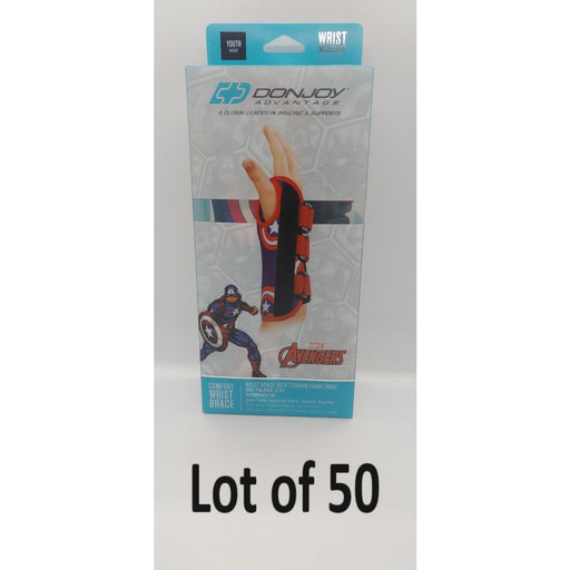 DonJoy DonJoy 50 Marvels Captain America Wrist Brace Foam Lining Right X-small Youth Whole Medical Supplies