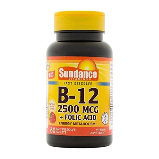 Sundance Sundance Vitamin B12 Plus Folic Acid Tablets, 2500 Mcg Vitamins & Supplements
