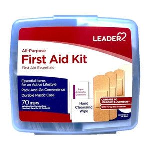 Leader Leader™ 70-Piece First Aid Kit - Multi-Purpose Emergency Essentials Case First Aid Kits