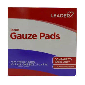 Leader Leader Sterile Gauze Pads 2*2 In All One Size Correction Fluids, Pens & Tapes