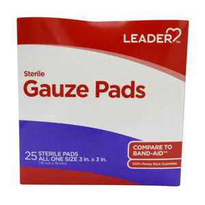 Leader Leader Sterile Gauze Pads 3*3 In All One Size Correction Fluids, Pens & Tapes