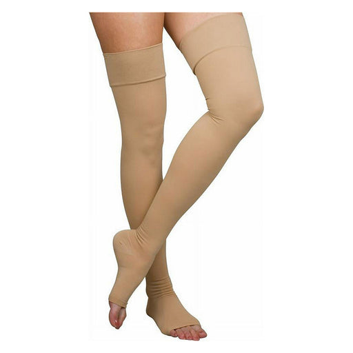 Loving Comfort Stockings Loving Comfort Stockings Open Toe Thigh High Support 20 To 30 Mmhg X Large, Beige Plumbing Fittings & Supports