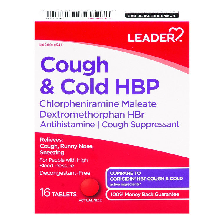 Leader Leader Cough And Cold Hbp Tablets Medicine & Drugs
