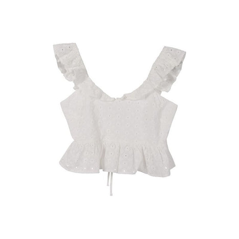 Lilou Ruffled Top With Flare