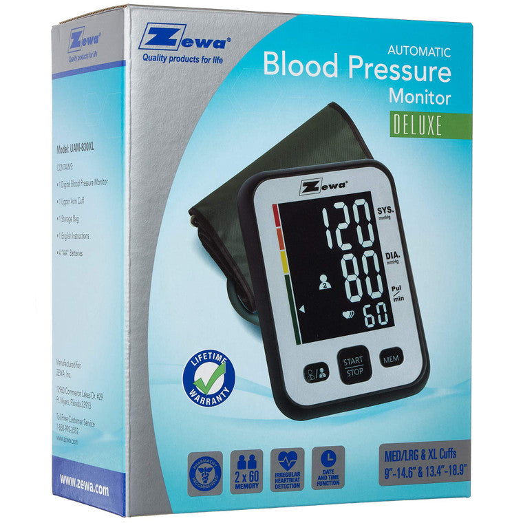 Zewa Zewa Deluxe Automatic Blood Pressure Monitor With Extra Large Cuff UAM-880XL Blood Pressure Monitors