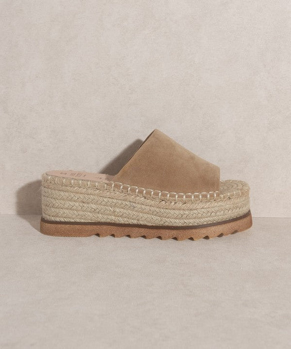 Oasis Society Ivy - Espadrille Platform Slide