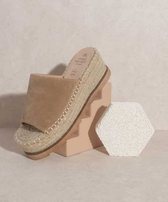 Oasis Society Ivy - Espadrille Platform Slide