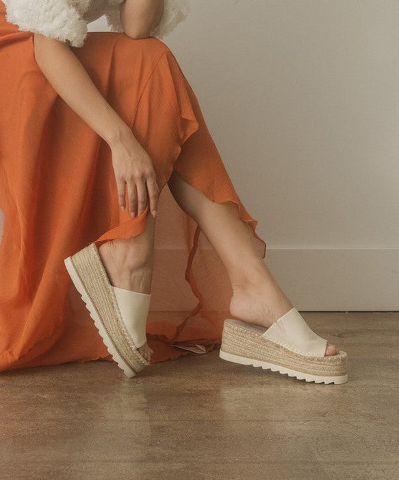 Oasis Society Ivy - Espadrille Platform Slide