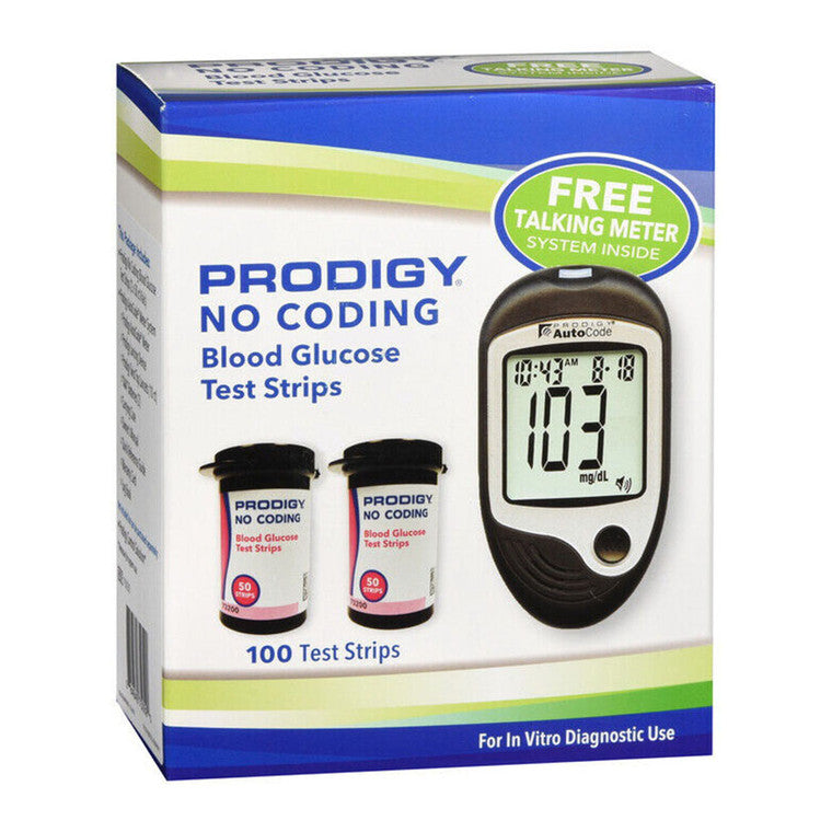 Prodigy Test Strips Prodigy Test Strips No Coading Blood Glucose With Meter Blood Glucose Test Strips