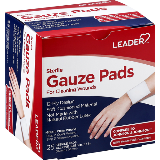 Leader Leader Gauze Pads, Sterile, All One Size Personal Care