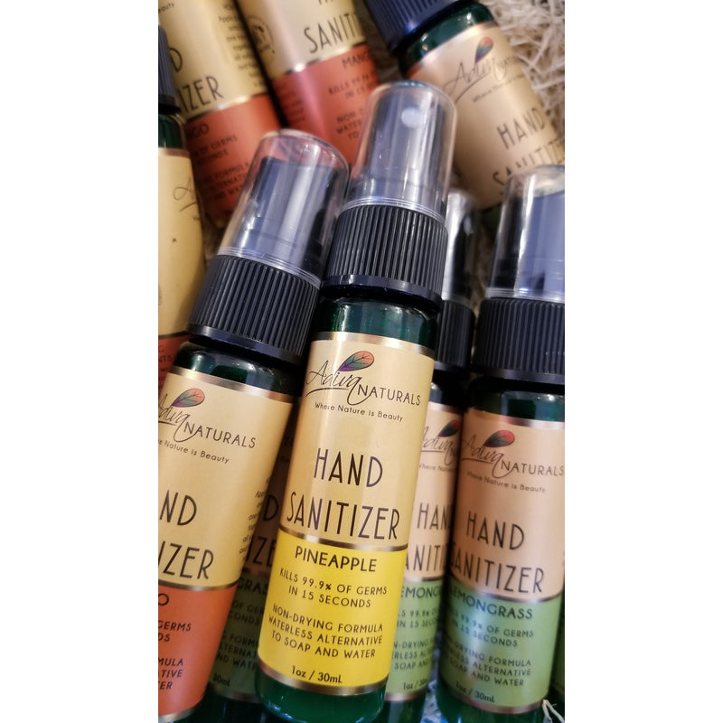 Adiva Naturals Hand Sanitizer (4 Pack) 1oz Cleanser