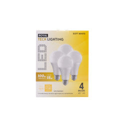 0 31526 - Royal. Light Bulbs, Soft White, 100 Watts - 12 Pack/4 Bulbs. (Case Of 48) - Box: 48 Units - Loc: I10 Light Bulbs Gray