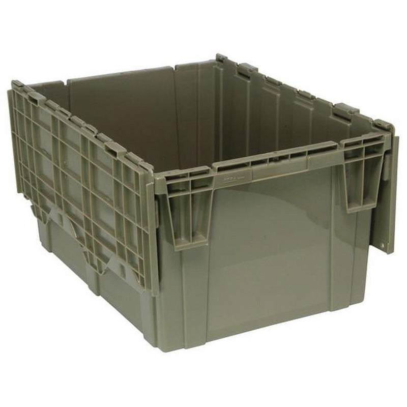 Quantum Storage Systems Quantum Storage Systems Gray Attached Lid Container, Plastic Cabinets & Storage