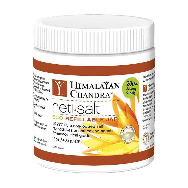 Himalayan Chandra Himalayan Chandra Neti Pot Salt, 12 Oz Jar, Institute Press Vitamins & Supplements White Smoke