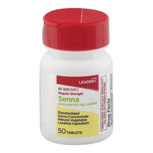0 Leader Regular Strength Senna Laxative Tablets Medicine Cabinets