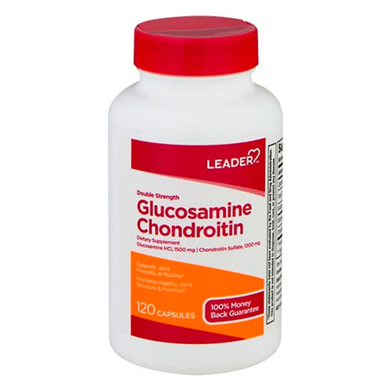 Leader Leader Glucosamine Chondroitin - Double Strength - 120 Capsules Vitamins & Supplements