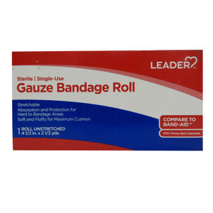 Leader Leader Sterile Single Use Gauze Bandage Roll Personal Care Midnight Blue