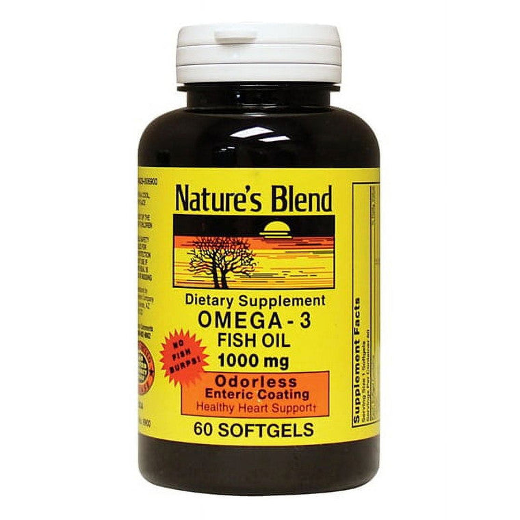 Nature's Blend Nature's Blend Omega-3 Fish Oil - 1000 Mg - Softgels Vitamins & Supplements