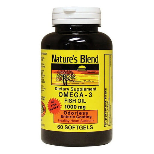 Nature's Blend Nature's Blend® Omega-3 Fish Oil – 1000 mg Softgels Vitamins & Supplements