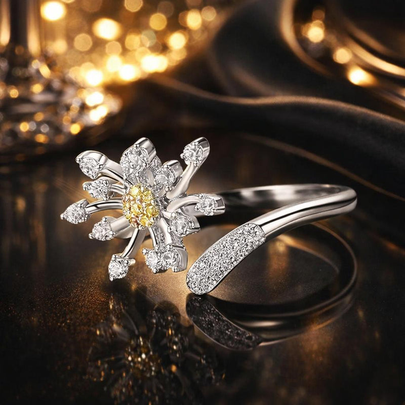 Bids.com 925 Sterling Silver Ring with Plated Platinum and Pavé Setting CZ Rings