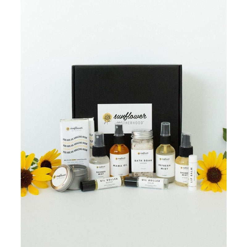 Sunflower Motherhood Deluxe Self Care Gift Box Bath & Body Gift Set